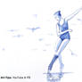 HOW TO DRAW A BALLERINA DANCING WITH BIRDS