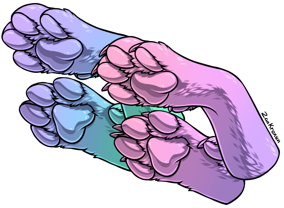 Paw lineart by ZizanChan on DeviantArt