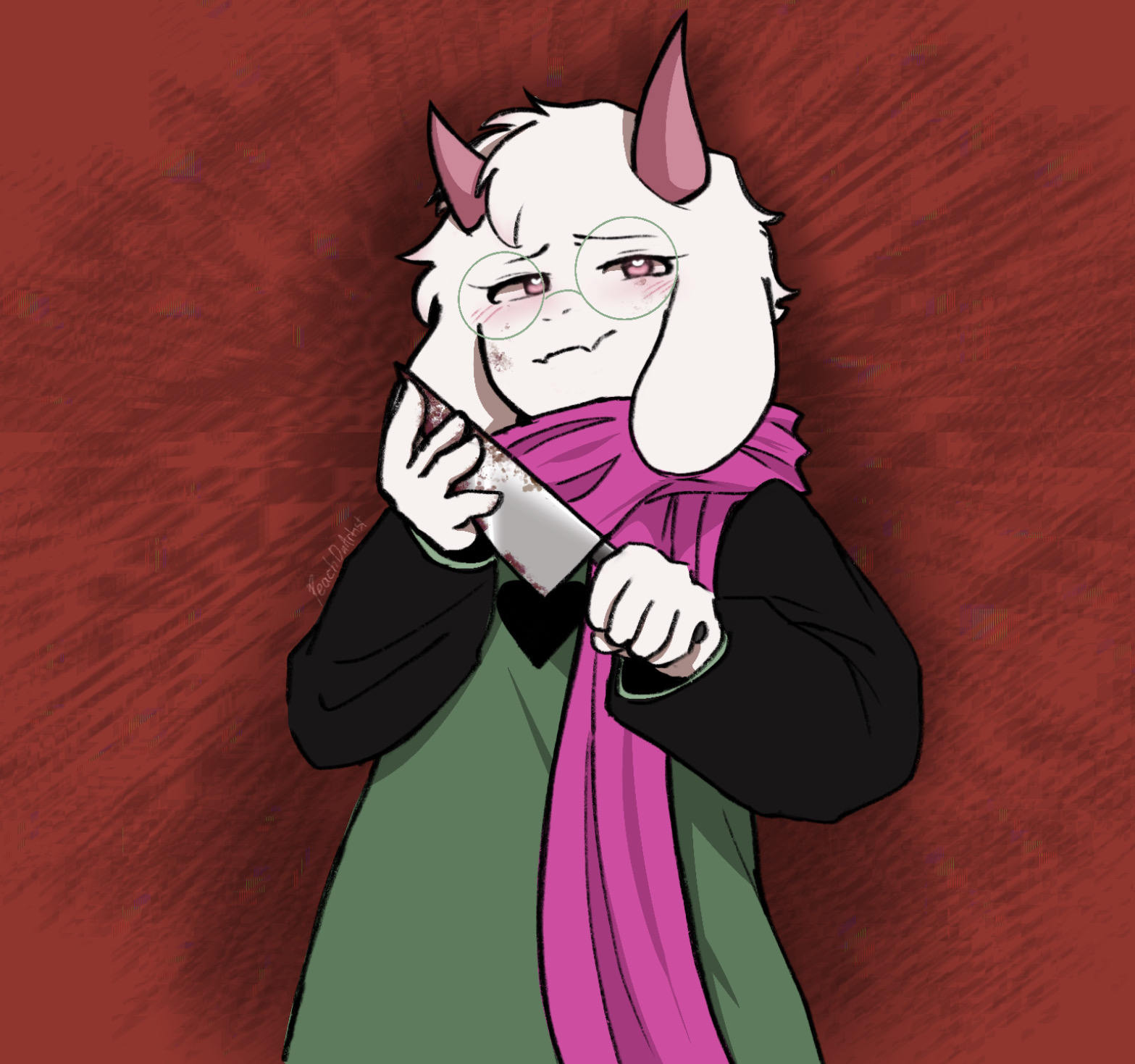 Lightner Ralsei Yandere Ralsei by PeachDaArtist on DeviantArt