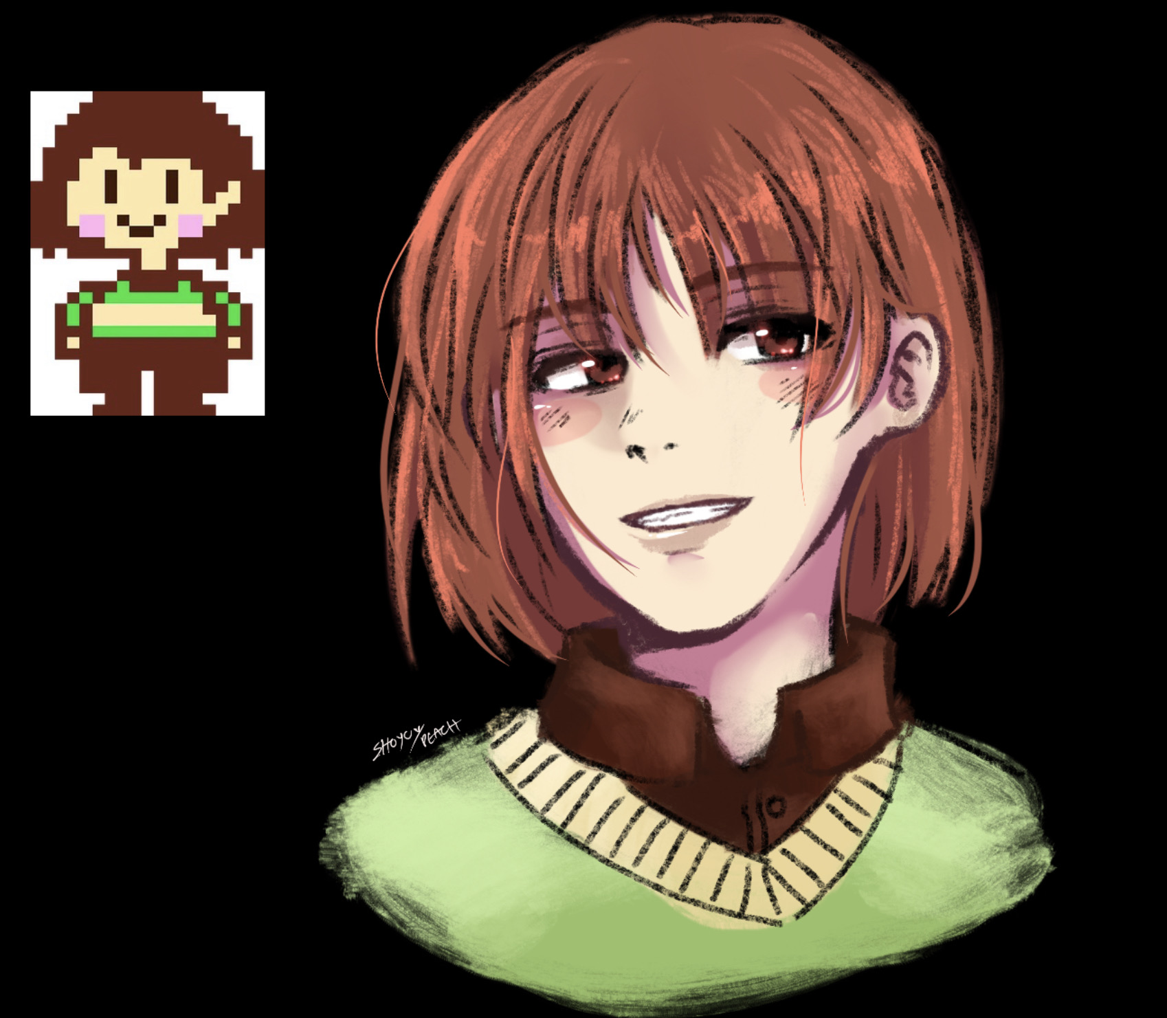 Chara - Undertale Fanart by PeachDaArtist on DeviantArt