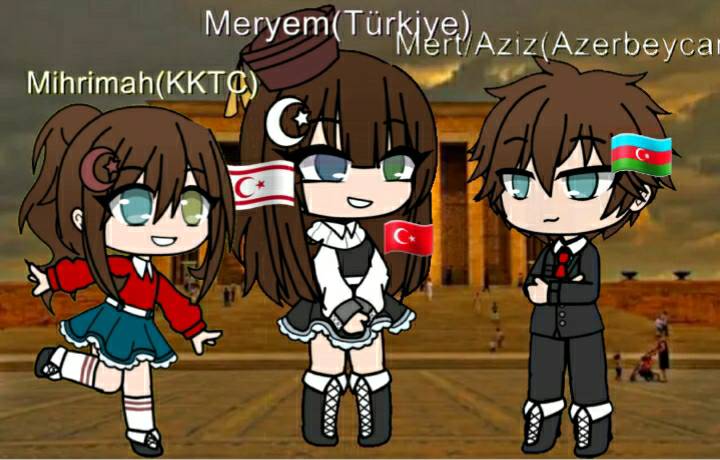 Countryhumans Turkiye,Azerbaijan and KKTC