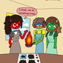 Countryhumans Turkiye, Turkmenistan and Azerbaijan