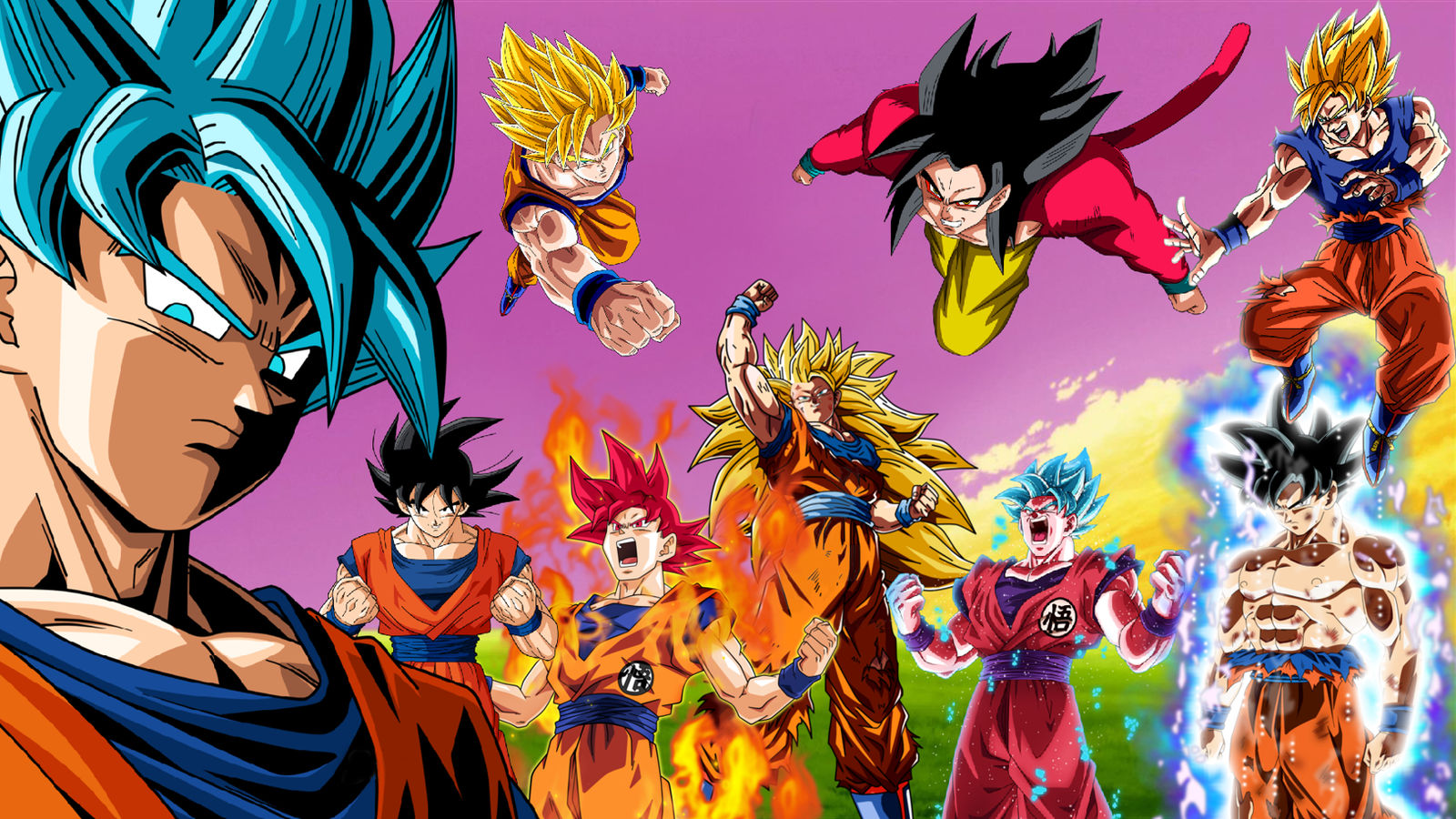 Goku Forms by balor1908 on DeviantArt