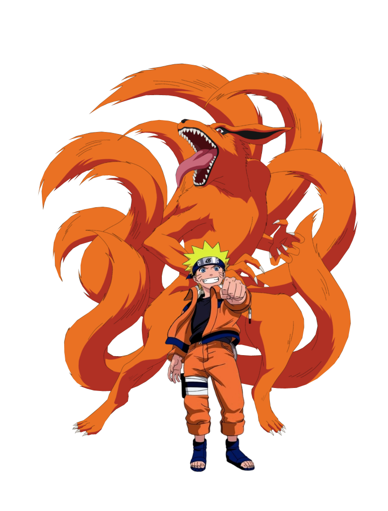 naruto and kyuubi - in color by Drawings-forever on DeviantArt