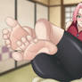 Sakura Haruno feet