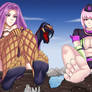 Giantess Gorgon and Nightingale