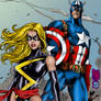 Miss Marvel and Captain America