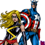 Miss Marvel and Captain America