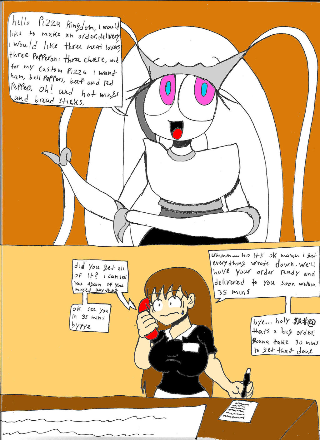 Ruth's Pizza Order (pt 2) by deviantbuu427 on DeviantArt