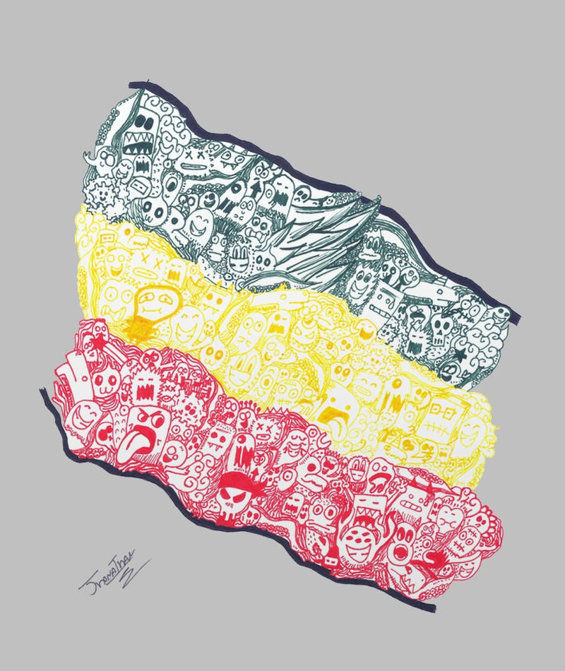 Tri Color Doodle by acetunes on DeviantArt