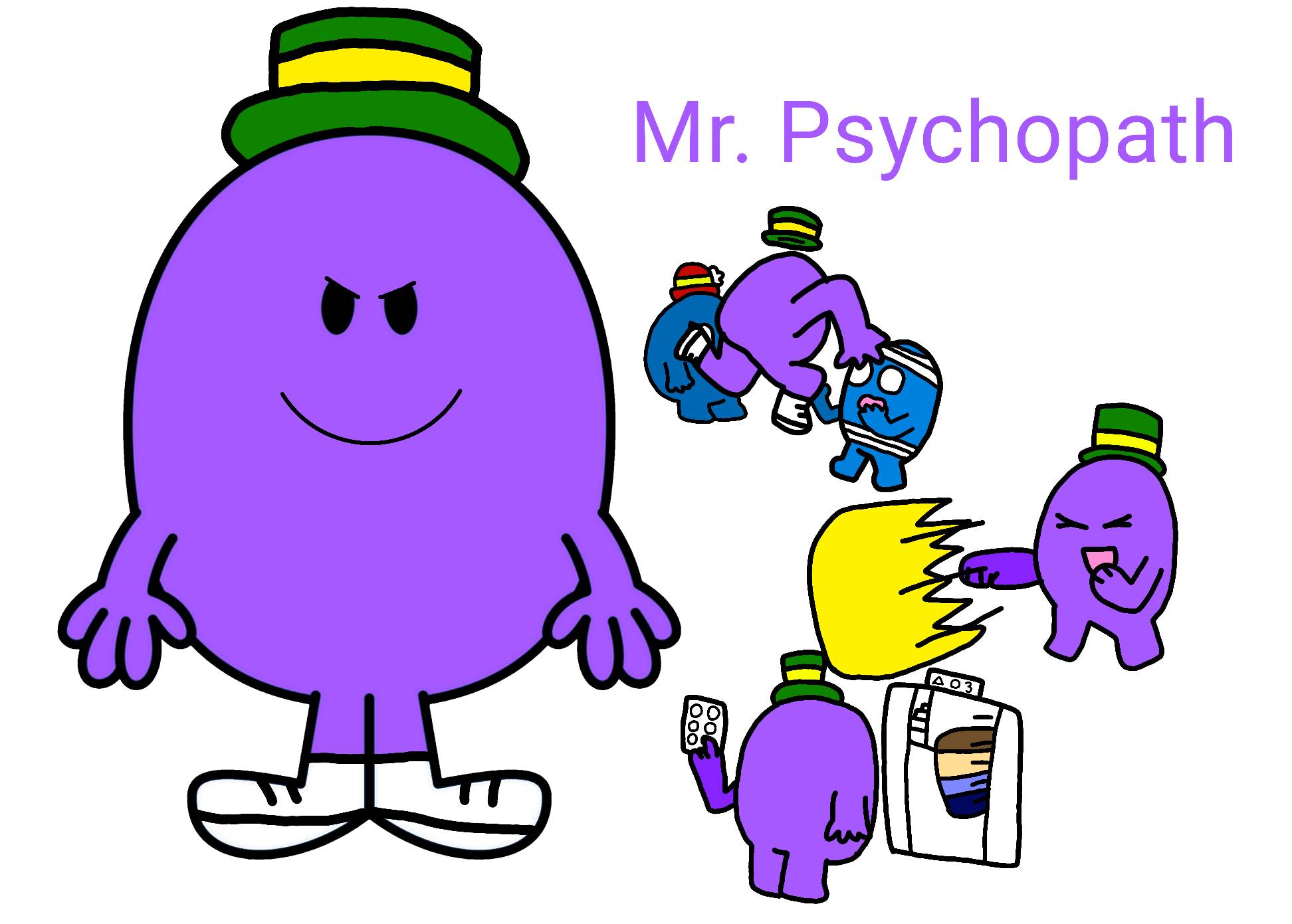 Deviantart Mr Note Mr. Men little miss OC:Mr. Psychopath by KawanePipo on DeviantArt