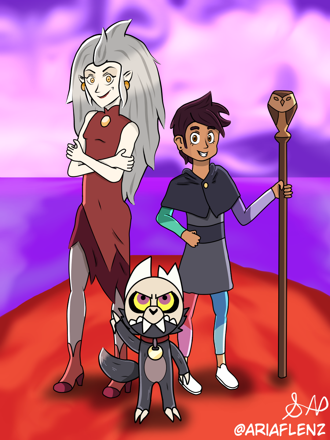 Luz, Eda, and King (The Owl House Season 2) by AnimeToon95 on DeviantArt