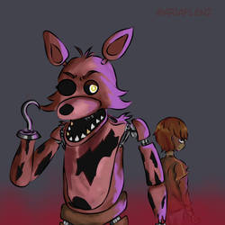 Foxy - FNAF (Fanart) by Ariaflenz