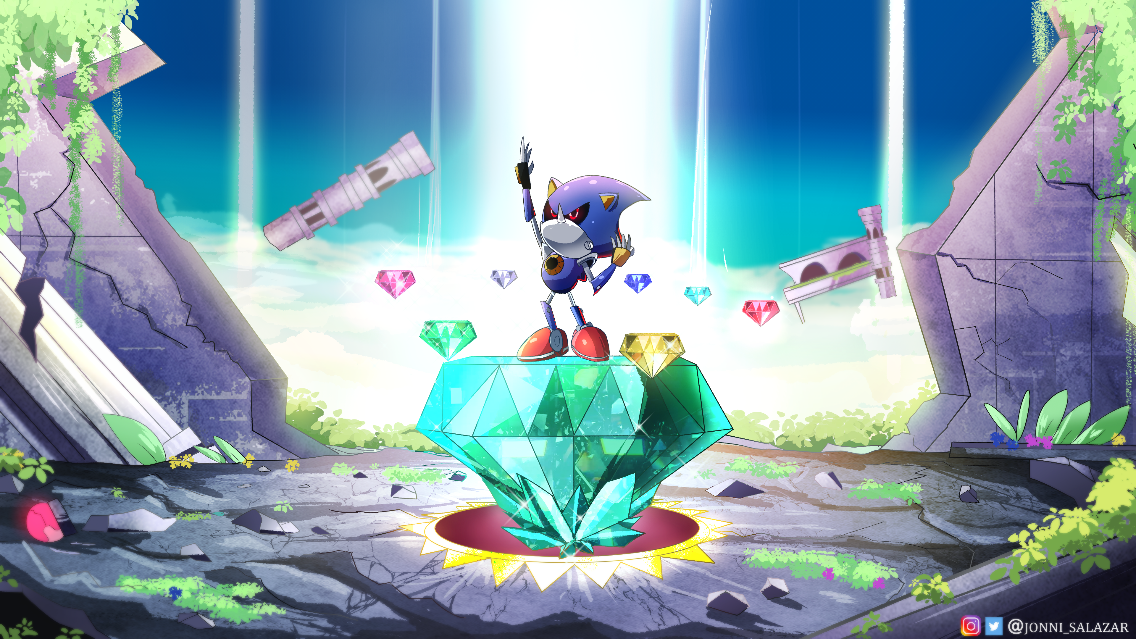 Metal Sonic - Sonic - Fanart by SecondaryColorentimy on DeviantArt