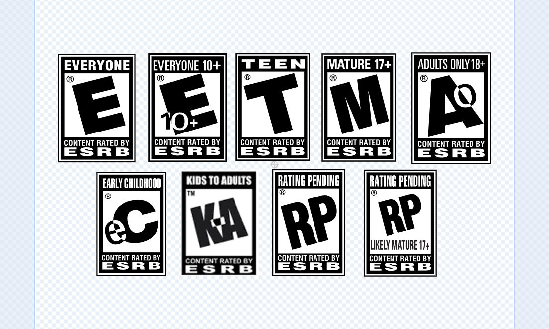 Rectangle Rating Sticker Esrb Entertainment Software Rating Board by OrbitronzMaxComedian on DeviantArt