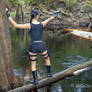 Lara Croft at the River