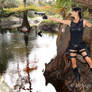 Lara Croft at the River