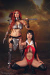 Red Sonja and Vampirella by Ivy95