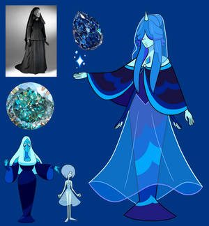 Blue diamond and blue pearl fusion