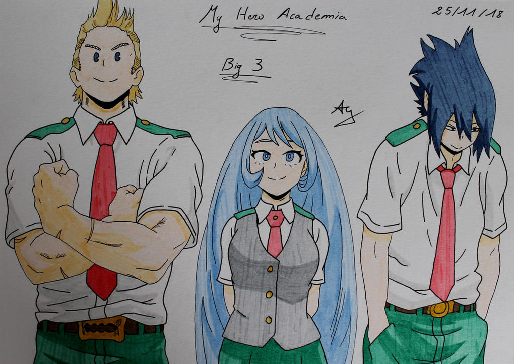 Boku no hero academia : The Big 3 by AlienGirl34 on DeviantArt