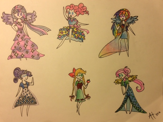 MLP Human dress designs