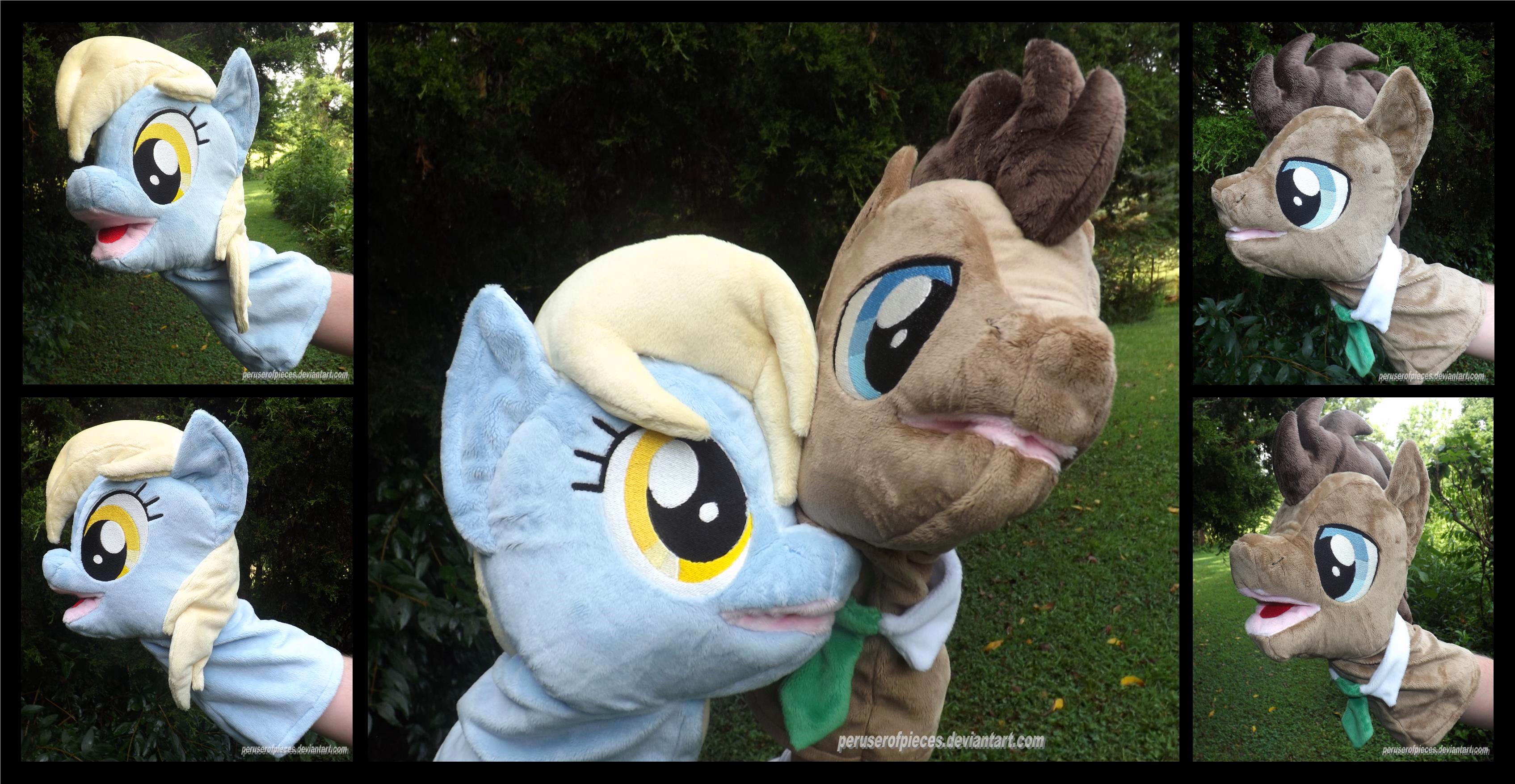 Derpy and Doctor Hooves Puppets