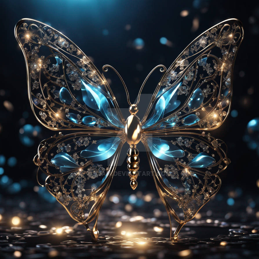 Crystal butterfly,