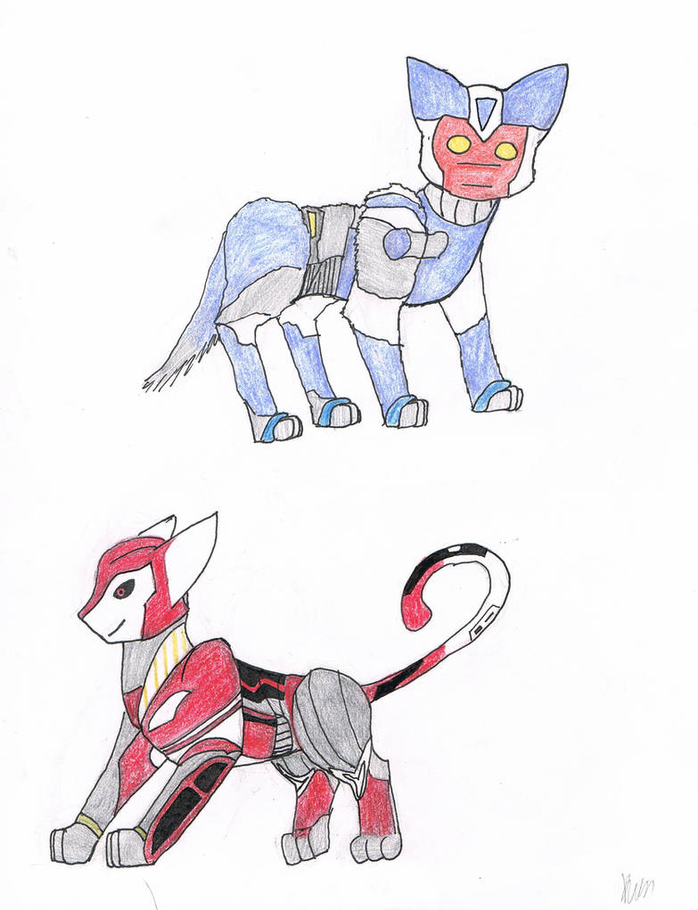 Transformers Cats: Knockout and Breakdown by transformersluna on DeviantArt
