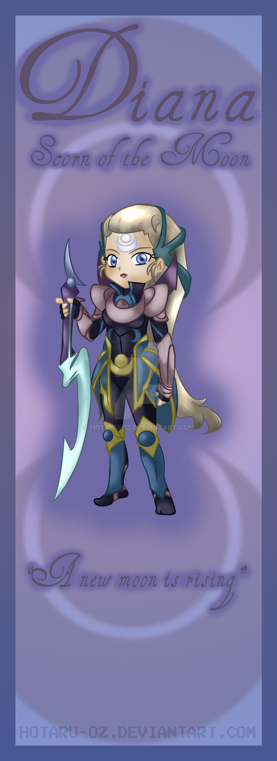 Diana bookmark design