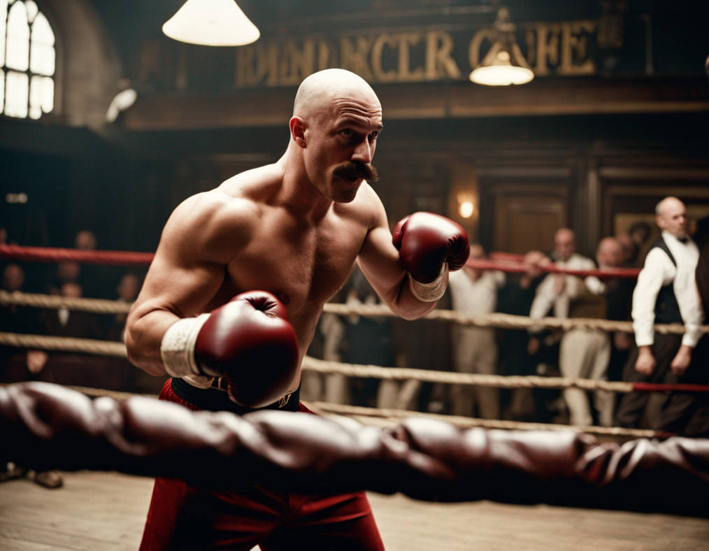 Bald Boxer Ricky Bald, burly boxer, stripped to the waist, in boxin by Cernunnos4 on ...