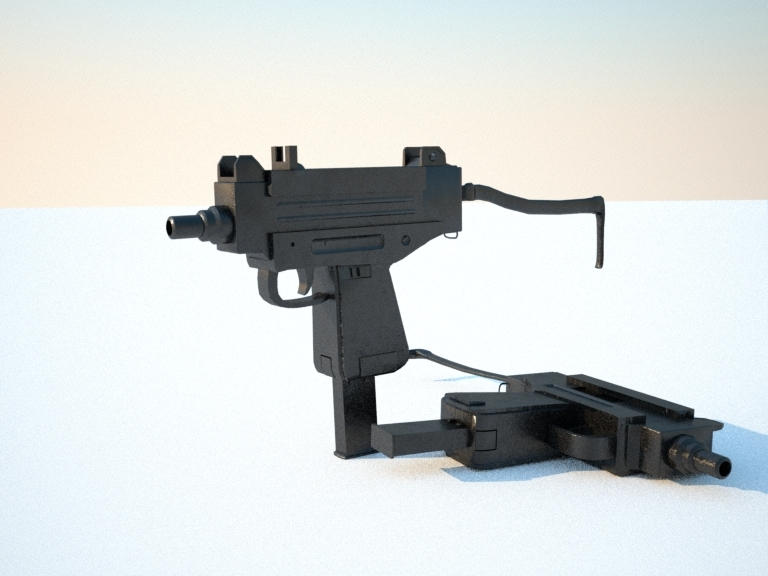Uzi Ramp Uzi Render by buckeyo on DeviantArt
