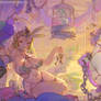 Shantae and Risky at tan line temple