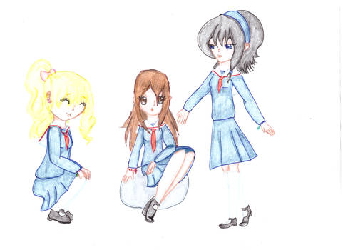 Lily, Hana and Rei