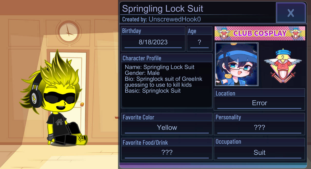 Springling Log Springling Lock Suit by UnscrewedHook0 on DeviantArt