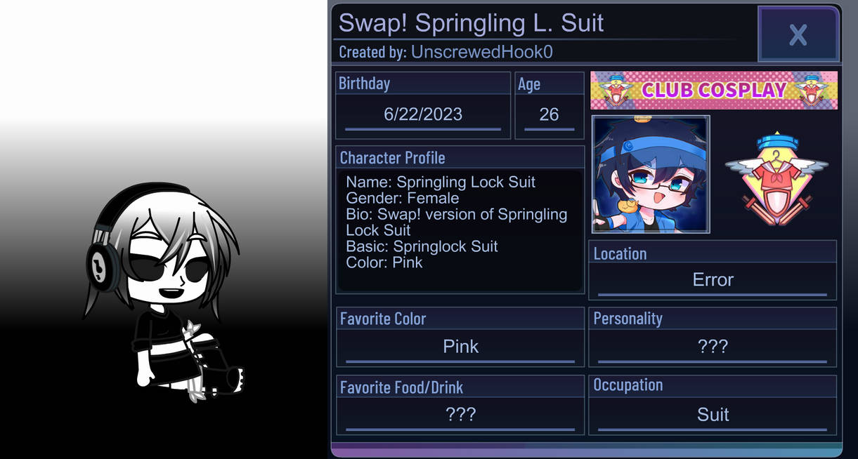 Swap! Springling Lock Suit by UnscrewedHook0 on DeviantArt