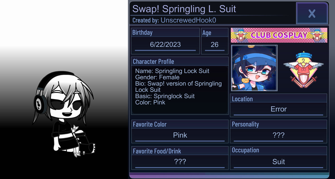 Springling Log Swap! Springling Lock Suit by UnscrewedHook0 on DeviantArt