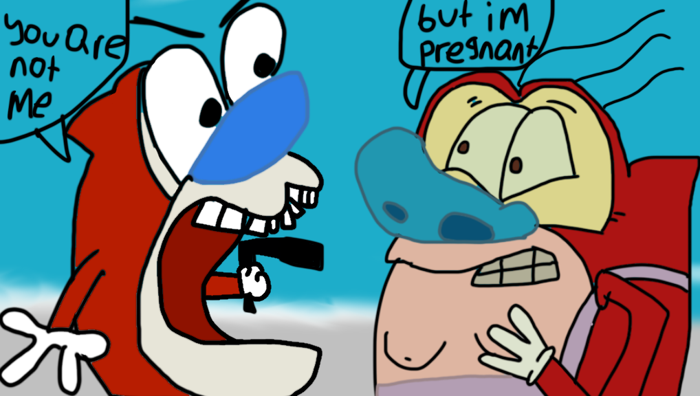 Stimpy Smells Stimpy vs adult party stimpy by Doodlebobthedrawing on DeviantArt