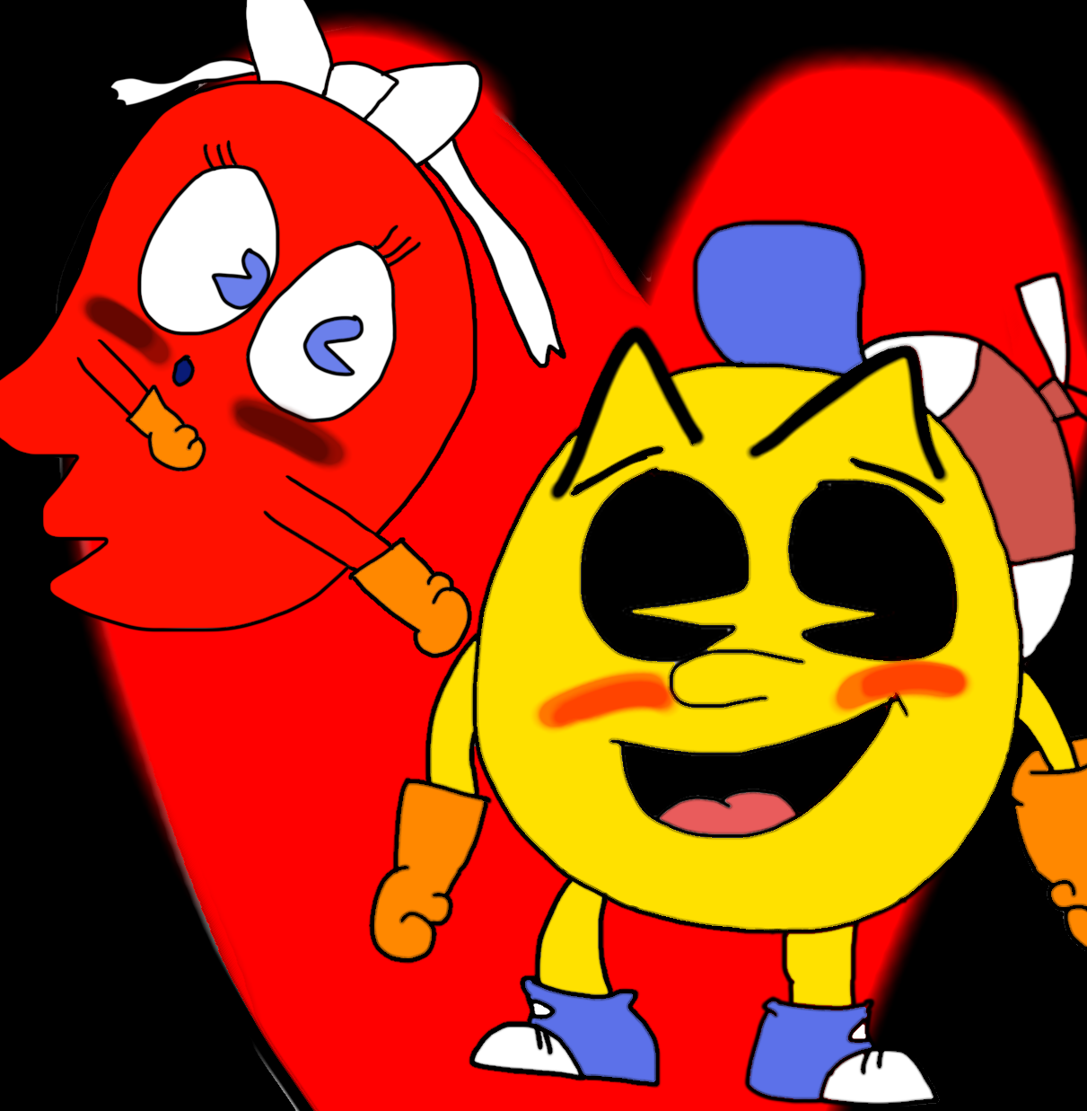 Jr Pac Man Jr. Pac-man x yum-yum by Doodlebobthedrawing on DeviantArt
