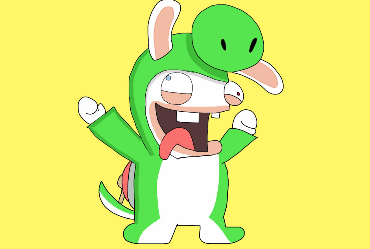 How To Draw Rabbid Yoshi