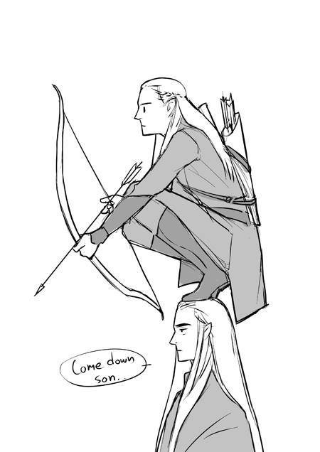 Legolas and Thranduil