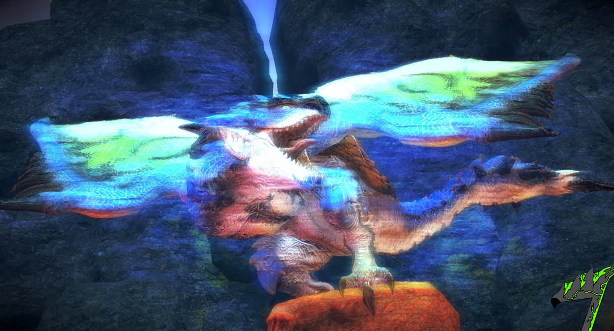 Rathalos In Blue by FoxFox87 on DeviantArt