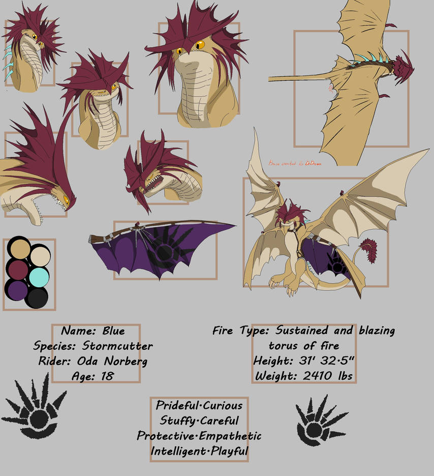 Blue Reference Sheet (Basic Colour Format) by OdaNorberg on DeviantArt