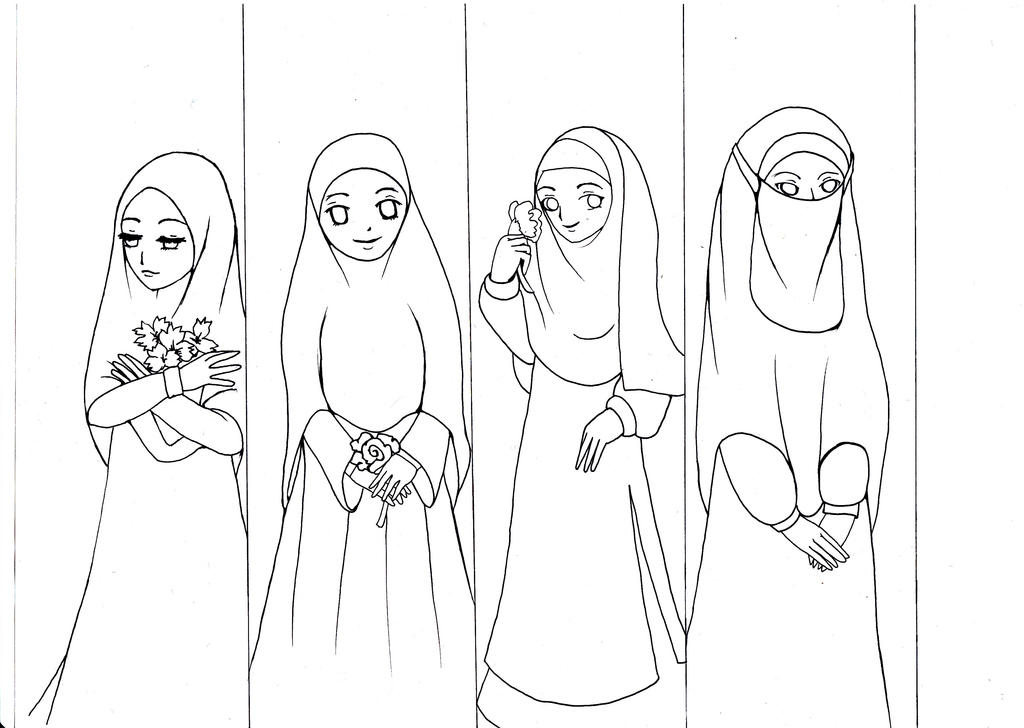 Old Drawing 2013: Muslimah by GlowingRadiance on DeviantArt