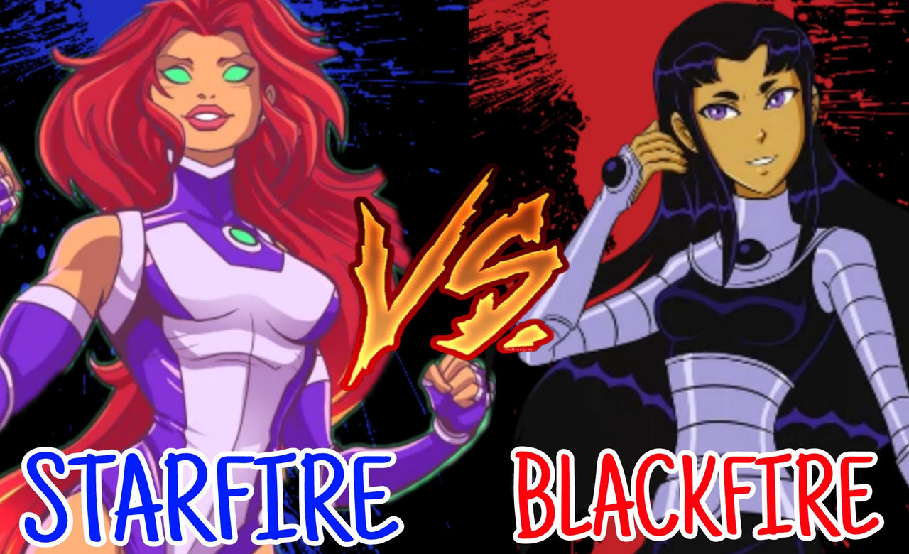 Infested Starfire Starfire VS Blackfire by RuthlessGuide1468 on DeviantArt