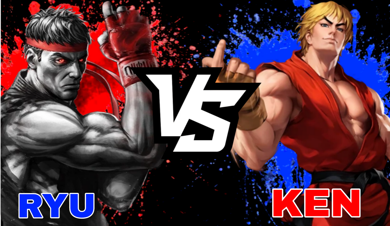 Ryu VS Ken by RuthlessGuide1468 on DeviantArt