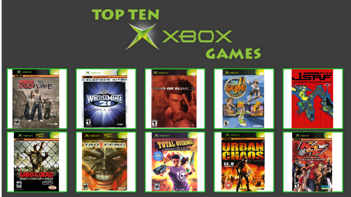 My Top 10 Xbox Video Games by RuthlessGuide1468 on DeviantArt