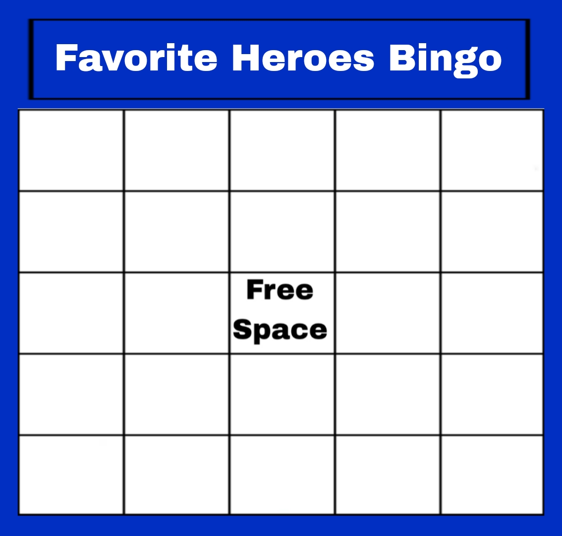 Your Favorite Heroes Bingo Meme Template by RuthlessGuide1468 on DeviantArt Your Favorite Heroes Bingo Meme Template by RuthlessGuide1468 on DeviantArt