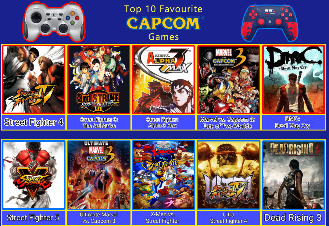 RG1468's Top 10 Favorite Capcom Video Games by RuthlessGuide1468 on ...