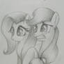 (old drawning ) 03 AJ and Flutters practice