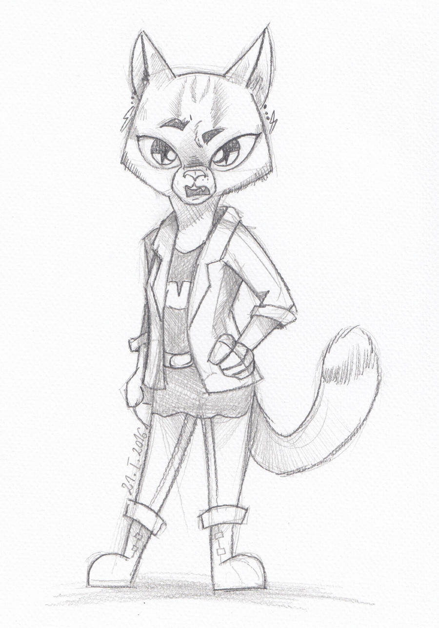 Anthro Cat Girl